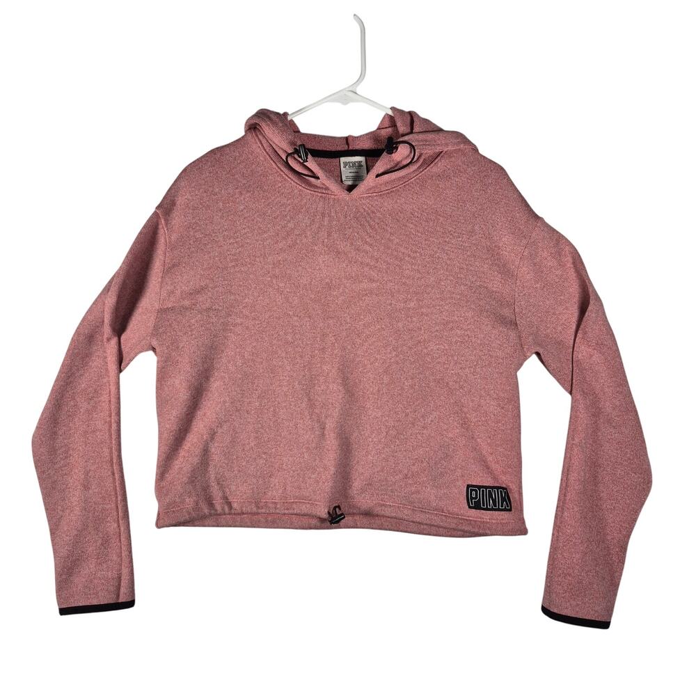 Victoria's Secret PINK Womens pink Cropped Pullover Hoodie Size Medium